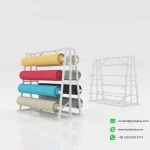 Carpet & Rug Roll Display Stand-white-KYdisplay