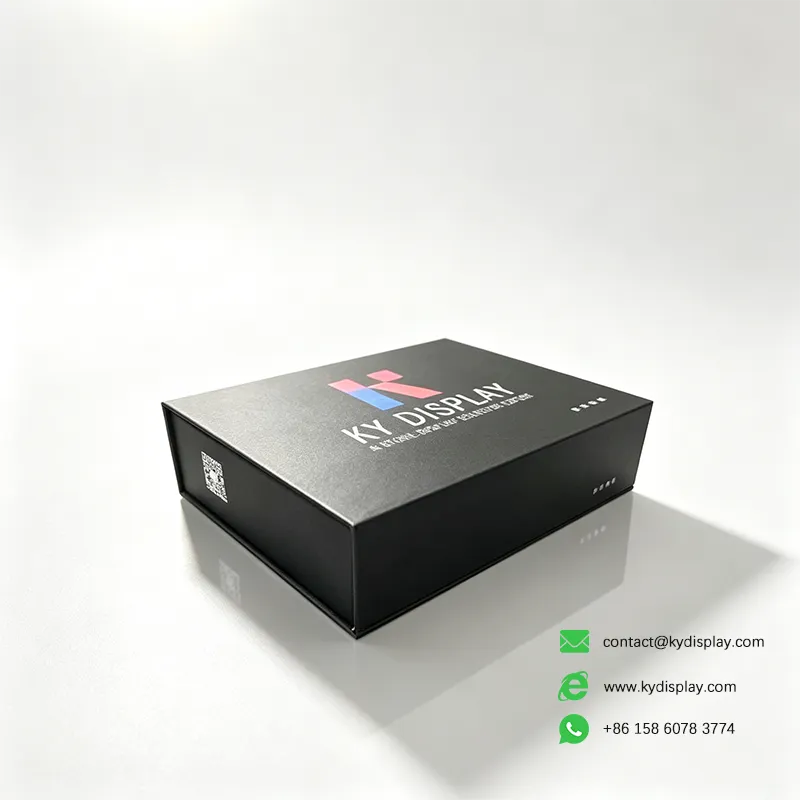 Luxury-Black-Stone-Sample-Box-with-Precision-Slot-Design 1