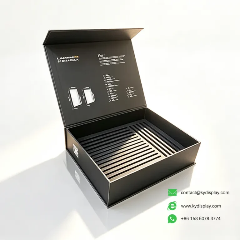 Luxury-Black-Stone-Sample-Box-with-Precision-Slot-Design 2