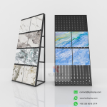 Premium Wall Panel Tile Display Stand_side view 2_KYdisplay