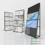 Premium Wall Panel Tile Display Stand_side view 4_KYdisplay