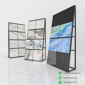 Premium Wall Panel Tile Display Stand_side view 4_KYdisplay