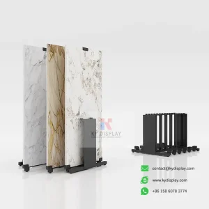 Tile Slide Display Stand Premium 3-Tier Sliding Showroom Rack_sample 2_KYdisplay