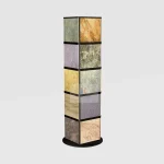 360 Rotating Tile Display Rack – Compact 8-12 Sample Rotating Stand_main 5_KYdisplay