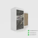 Customizable Sliding Large Format Ceramic Tile Display Rack-white 2-KYdisplay