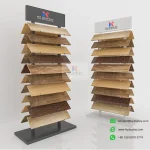 Double-Sided Hardwood & Laminate Flooring Display Rack_black white_KYdisplay