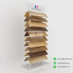 Double-Sided Hardwood & Laminate Flooring Display Rack_white_KYdisplay