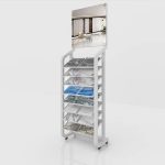 Eight Layer Vertical Ceramic Tile Shelf_whtie