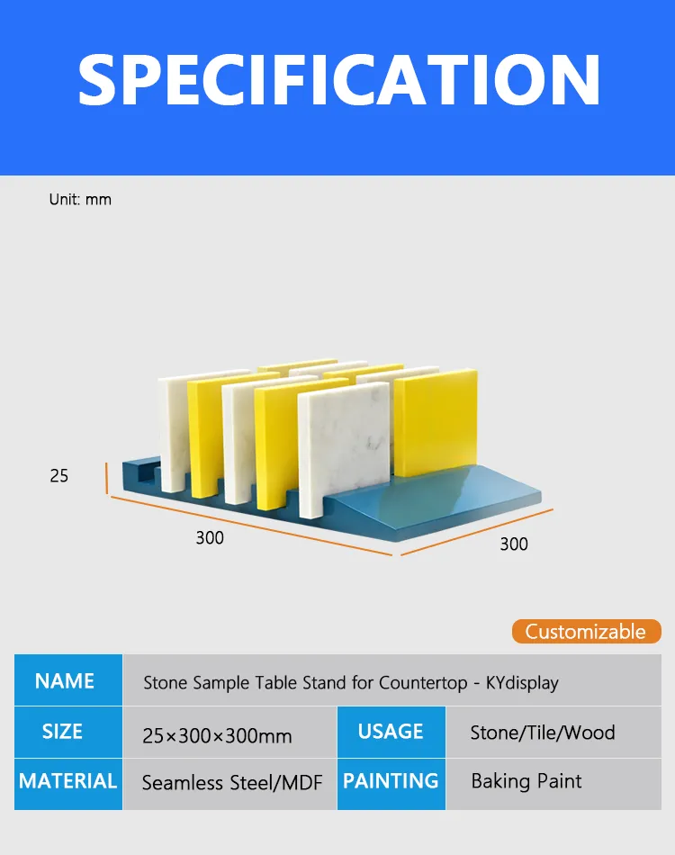 Stone Sample Table Stand for Countertop-Decription-KYdisplay
