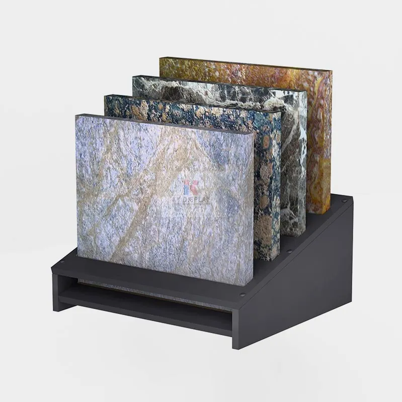 Waterfall Sample Wood Flooring Travertine Quartz Tile Stone Showroom Displays_stone single