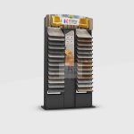 Double-Column Flooring Display Rack with Advertising Panel_right_KYdisplay