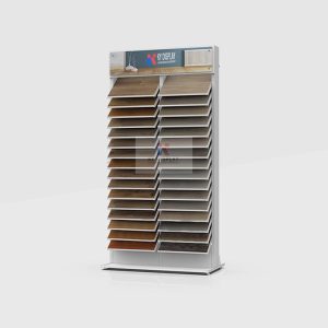 Slanted Vinyl Rack Effortlessly Effective Slanted Flooring Display Rack – Showcase 32 ...