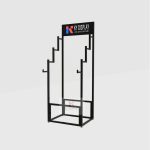 Tiered Carpet Sample Display Rack with Sturdy Iron Frame_blank_KYdisplay