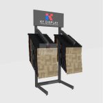 Modern Bathroom Rug Display Rack_anthracite_KYdisplay