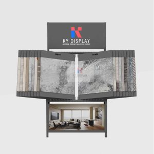 Modular Carpet Swatch Display System Rack_black_KYdisplay