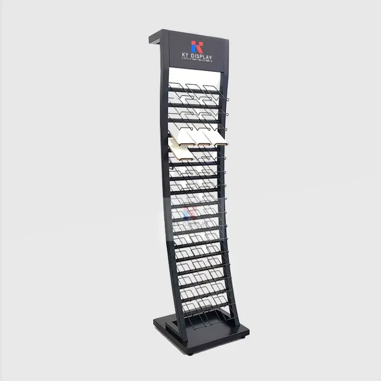 vertical metal tile sample rack
