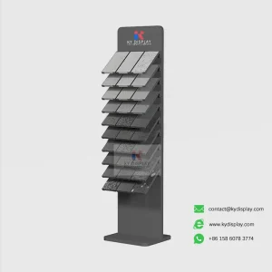 Decorative Stone Sample Stand for Interior Showrooms_black product_KYdisplay