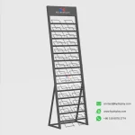 Durable Artificial Stone Display Stand for Sample Boards and Showroom Use_black blank_KYdisplay