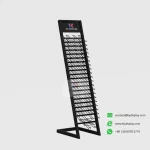 Durable Structure Iron Tube Quartz Stone Sample Display Rack for Showrooms_black blank_KYdisplay