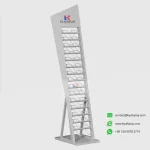 Heavy-Duty Porcelain Tile Display Stand for Showroom Wholesale_white blank_KYdisplay