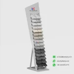 Heavy-Duty Porcelain Tile Display Stand for Showroom Wholesale_white product_KYdisplay