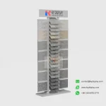 Premium Quartz Sample Stand for Quartz & Granite Showroom_white product_KYdisplay