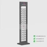 Vertical Stone Display Rack for Tile,Marble, Granite & Wood Flooring_black blank_KYdisplay
