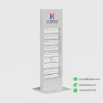Vertical Stone Tile Sample Display Stand for Showrooms_white blank_KYdisplay
