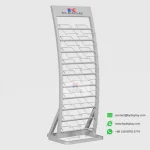 Wholesale Sample Stone Floor Display Rack for Quartz and Granite Samples_white blank_KYdisplay