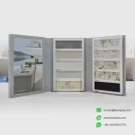 Front view of stone display book with 60×70mm sample slots – KYDISPLAY marble sample book.