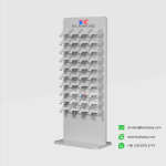 KYdisplay marble display stand in white, empty side profile
