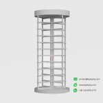 Empty Mosaic Display Stands showing triangular pillar and top logo panel – KYDISPLAY
