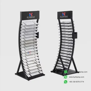 18-Layer Ultimate Porcelain Tile Display Rack_samples and empty_KYdisplay