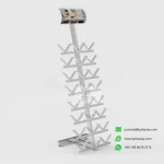 Stone Showroom Display Rack Premium Granite & Marble Sample Stand for Showrooms & Distributors_white_empty_KYdisplay