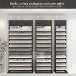 11-Tier Efficient Ceramic Tile Display Rack_liveshot Black 52x35x175cm(20x14x69inch)_KYdisplay - 044
