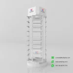 Mosaic Tiles Display Stand with 36 Slots__empty_KYdisplay