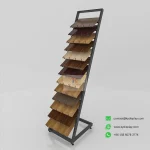 Powerful Slanted Hardwood Flooring Display Rack – 12+ Wood Samples_black_KYdisplay.png
