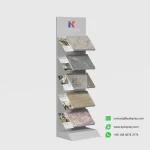 Marble Display Rack – Custom Marble Sample Display Stand_white samples_KYdisplay