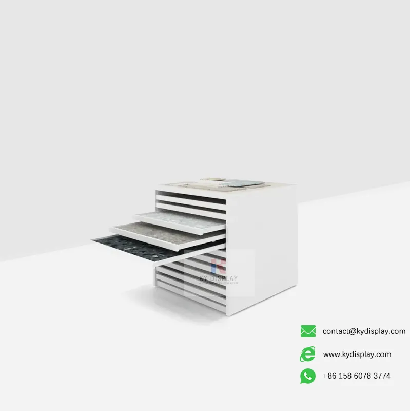2026 Best Large Format Tile Display Racks: Sliding Systems Guide from KYDISPLAY Factory with Real Photos 6 2026 Best Large Format Tile Display Racks Sliding Systems Guide from KYDISPLAY Factory with Real Photos