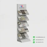 Inclined Stone Display Stand – 5-Tier Slanted Vertical Sample Rack_main 05_KYdisplay