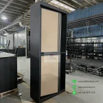 Push Pull Laminate Flooring Display Rack – Double Sided Vertical Sliding Sample Cabinet_Main 03_KYdisplay