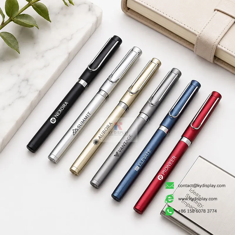 Custom Branded Pens — Metal Executive & 2-in-1 Stylus, Built for Brand Gifting-Description 01-KYdisplay