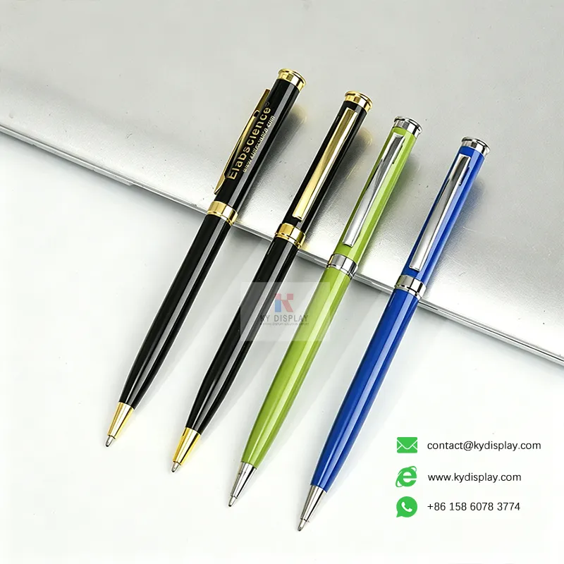 Custom Branded Pens — Metal Executive & 2-in-1 Stylus, Built for Brand Gifting-Description 02-KYdisplay