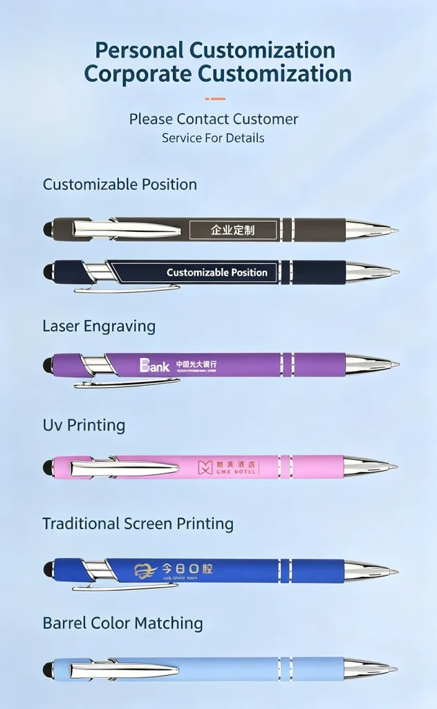 Custom Branded Pens — Metal Executive & 2-in-1 Stylus, Built for Brand Gifting 1 Custom Branded Pens — Metal Executive & 2-in-1 Stylus, Built for Brand Gifting-Description 4-KYdisplay