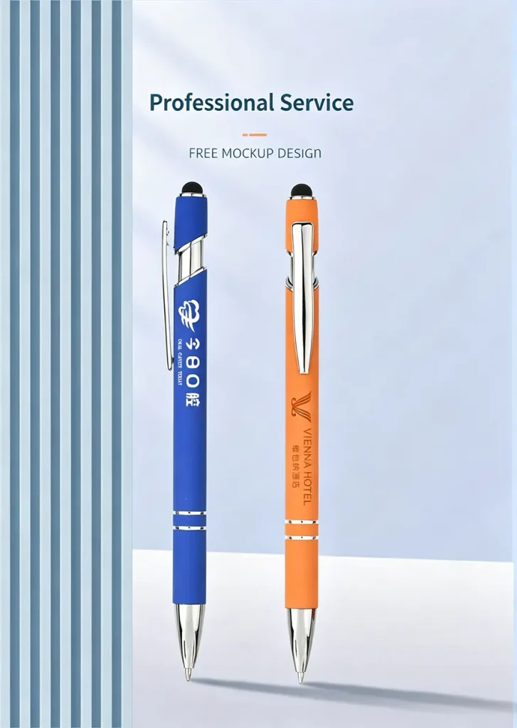 Custom Branded Pens — Metal Executive & 2-in-1 Stylus, Built for Brand Gifting 2 Custom Branded Pens — Metal Executive & 2-in-1 Stylus, Built for Brand Gifting-Description 5-KYdisplay