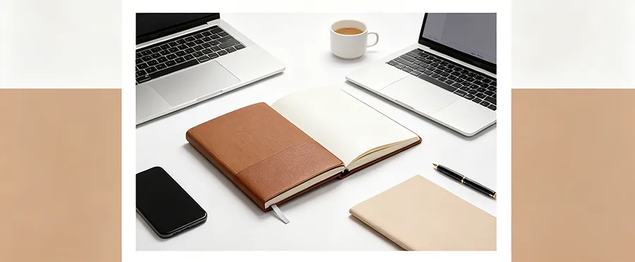 custom leather notebook