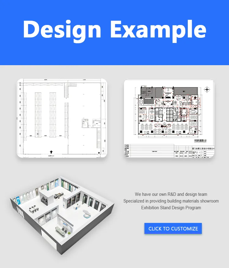 Double Sided 4 Panel Slab Display Rack – 16-Slab Freestanding Showroom Stand | KYdisplay 4 Design Example