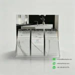 Quartz Countertop Display Stand – 22-Slot Tabletop Sample Rack 4-KYdisplay