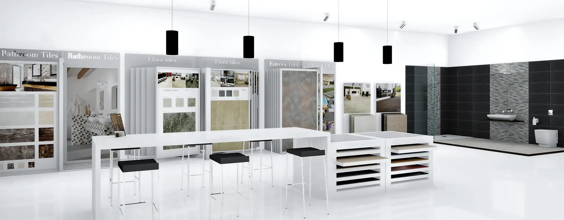 Home 23 Quartz Countertop Display Rack