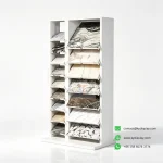 Tilted Tile Sample Display Rack – 16-Slot Double Column-left side - KYdisplay
